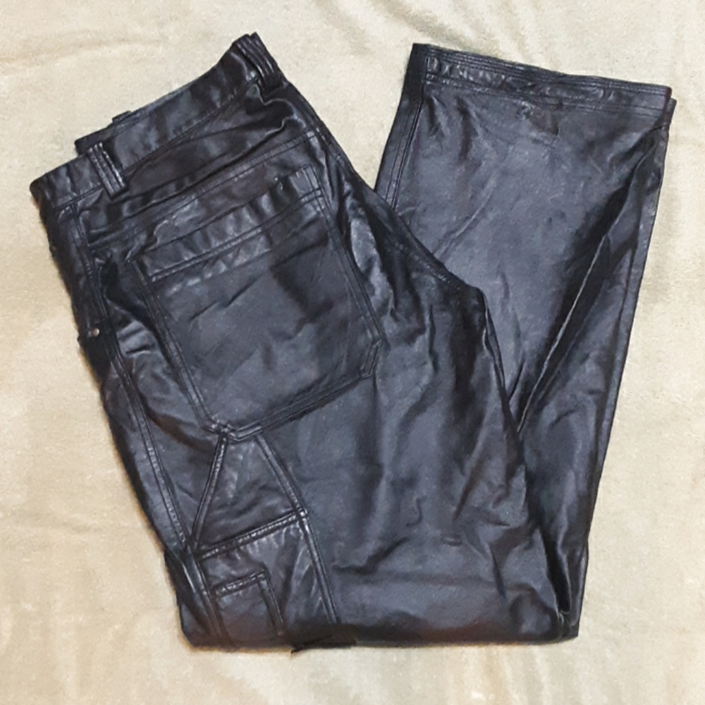 Leather riding pants